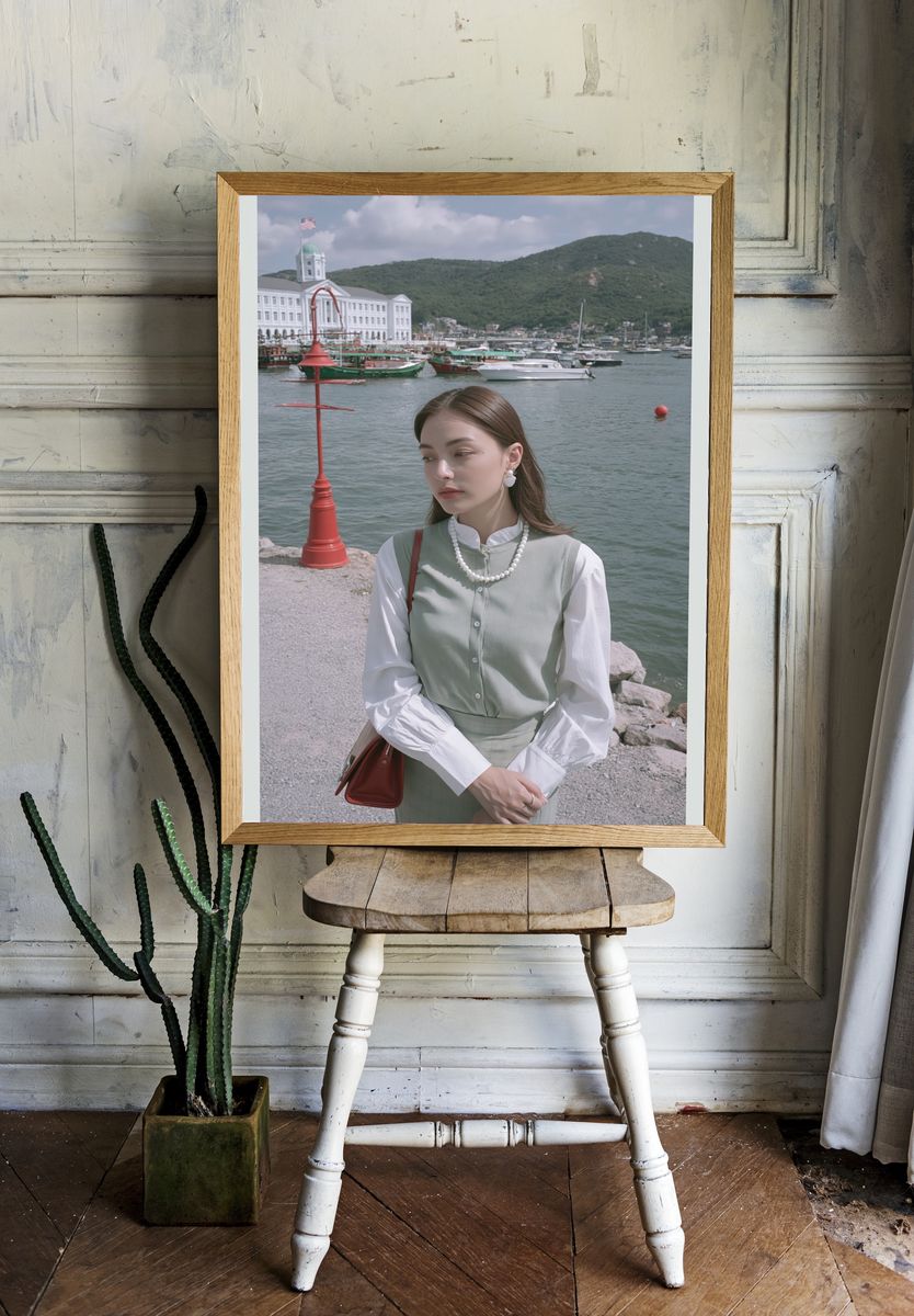 Harbor Portrait Photography Poster. room preview