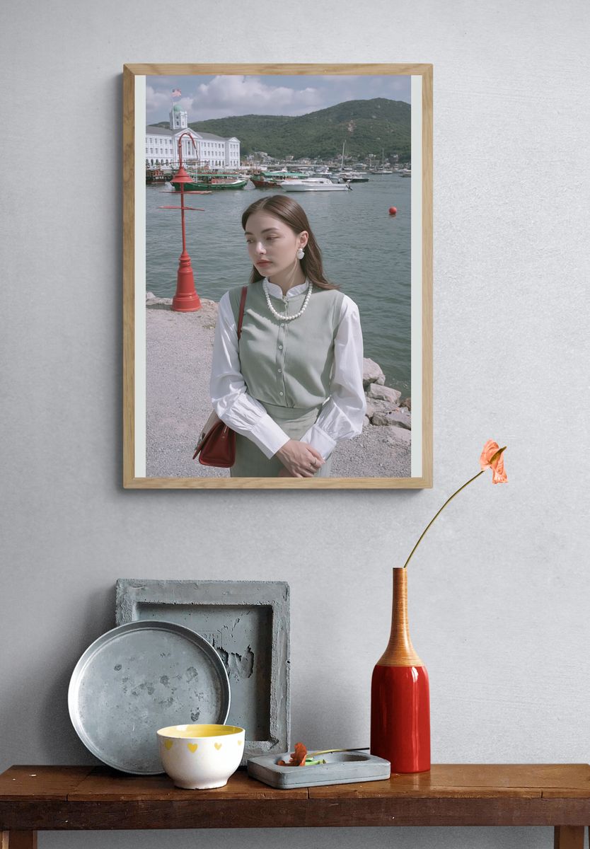 Harbor Portrait Photography Poster. — room view 3
