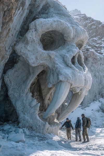 Ice Age Skull Cave Photography Poster.