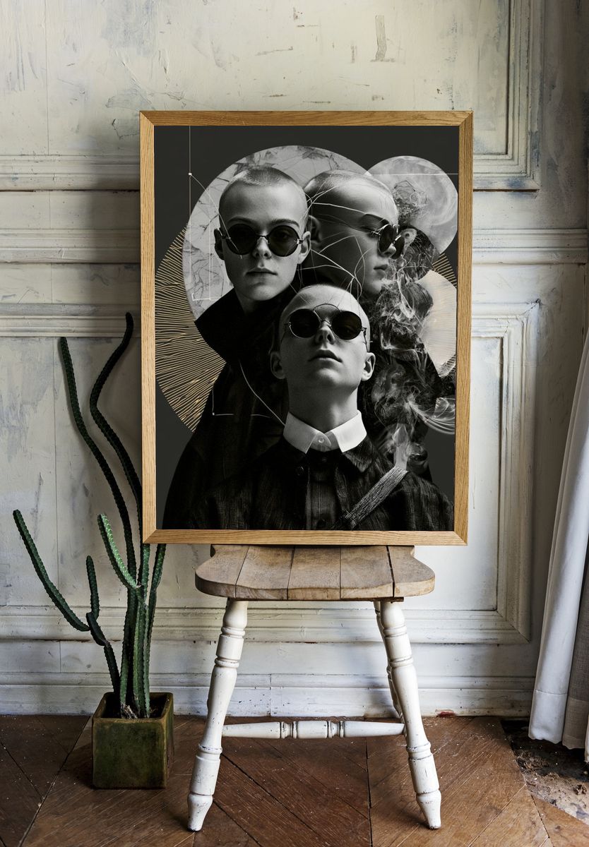Avant-Garde Portrait Photography Poster. room preview
