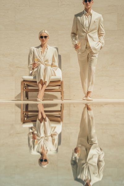 Luxury Couple Fashion Photography Poster. poster print
