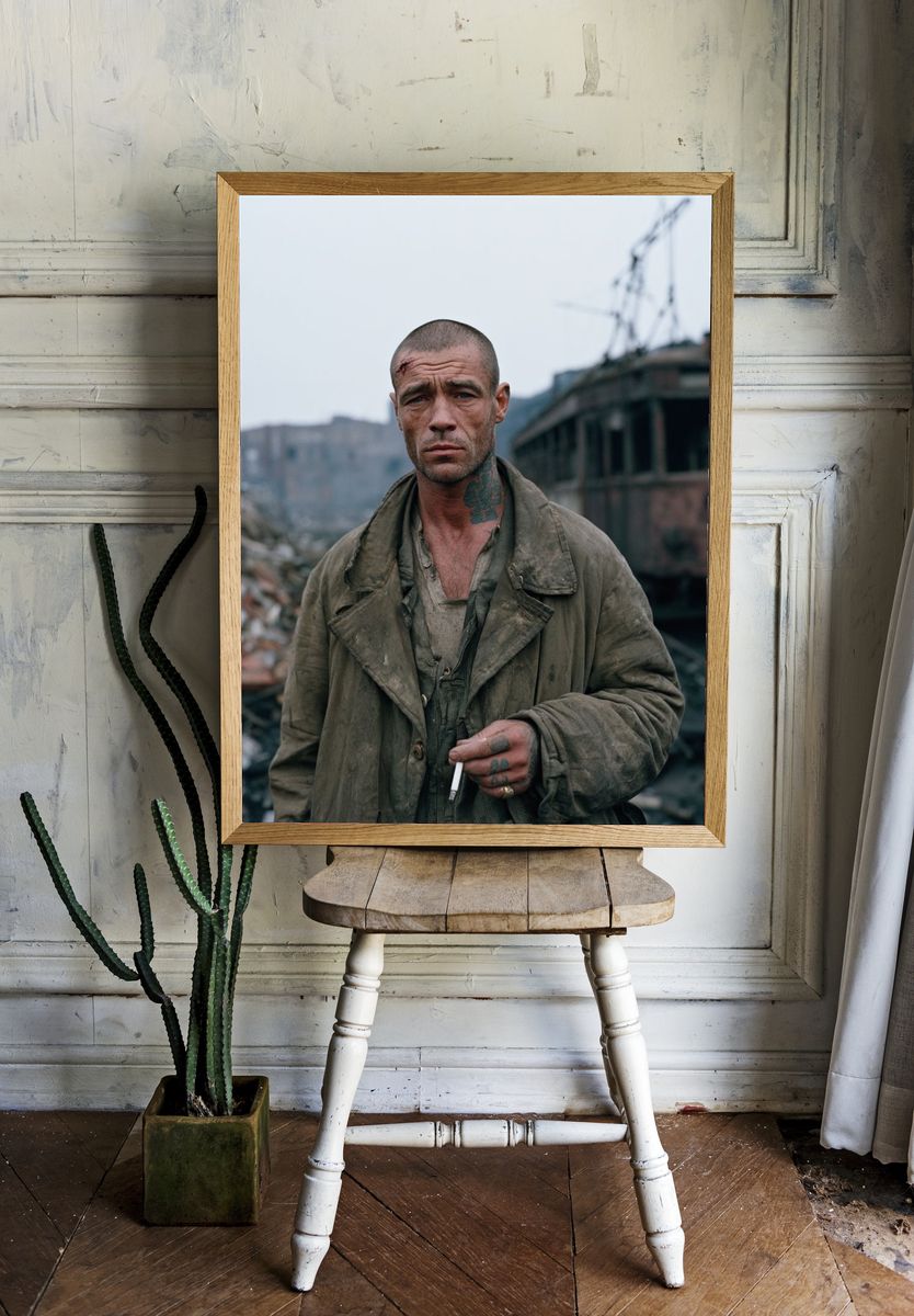 Industrial Portrait Poster. — room view 1