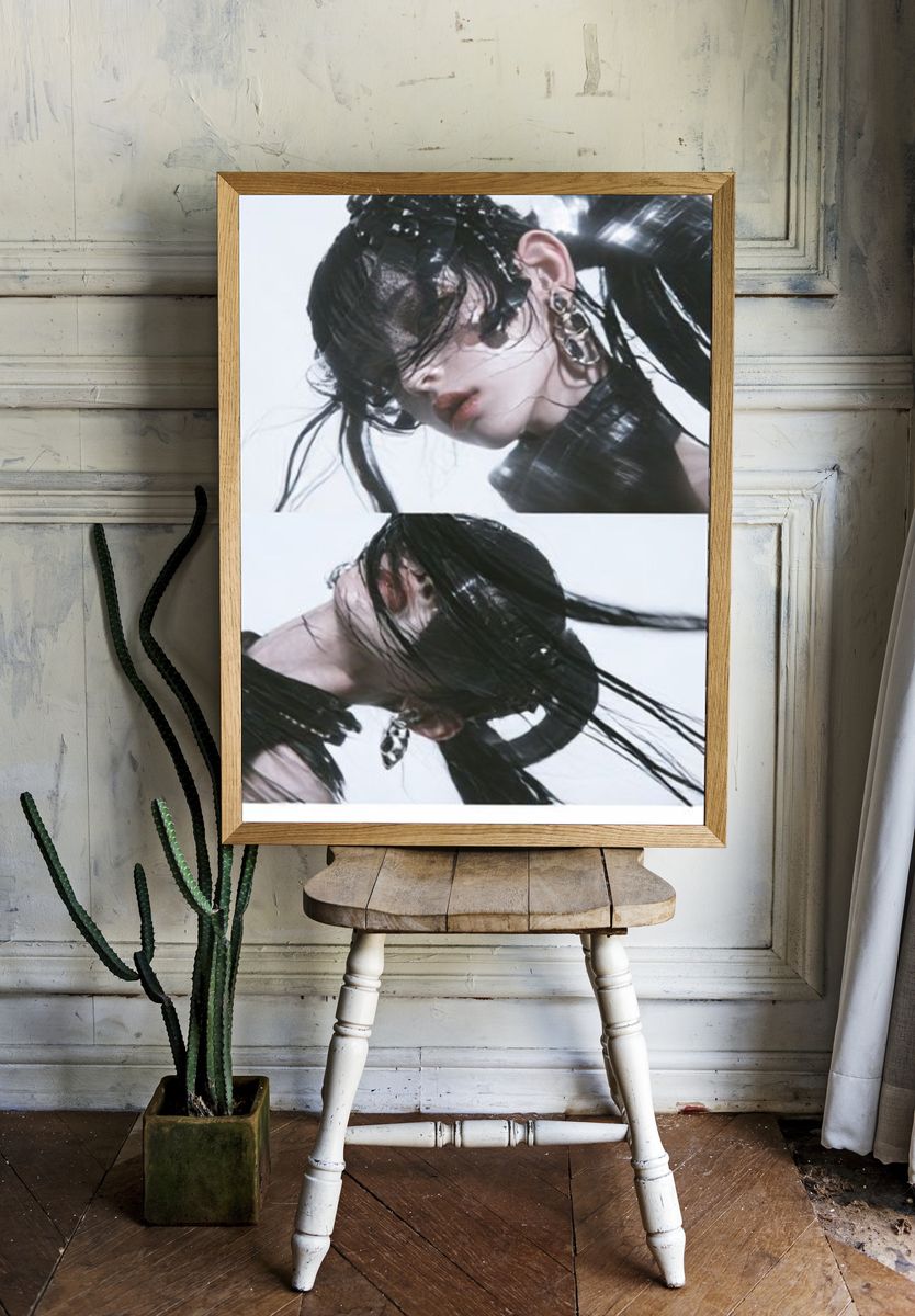 Avant-Garde Portrait Photography Poster. room preview