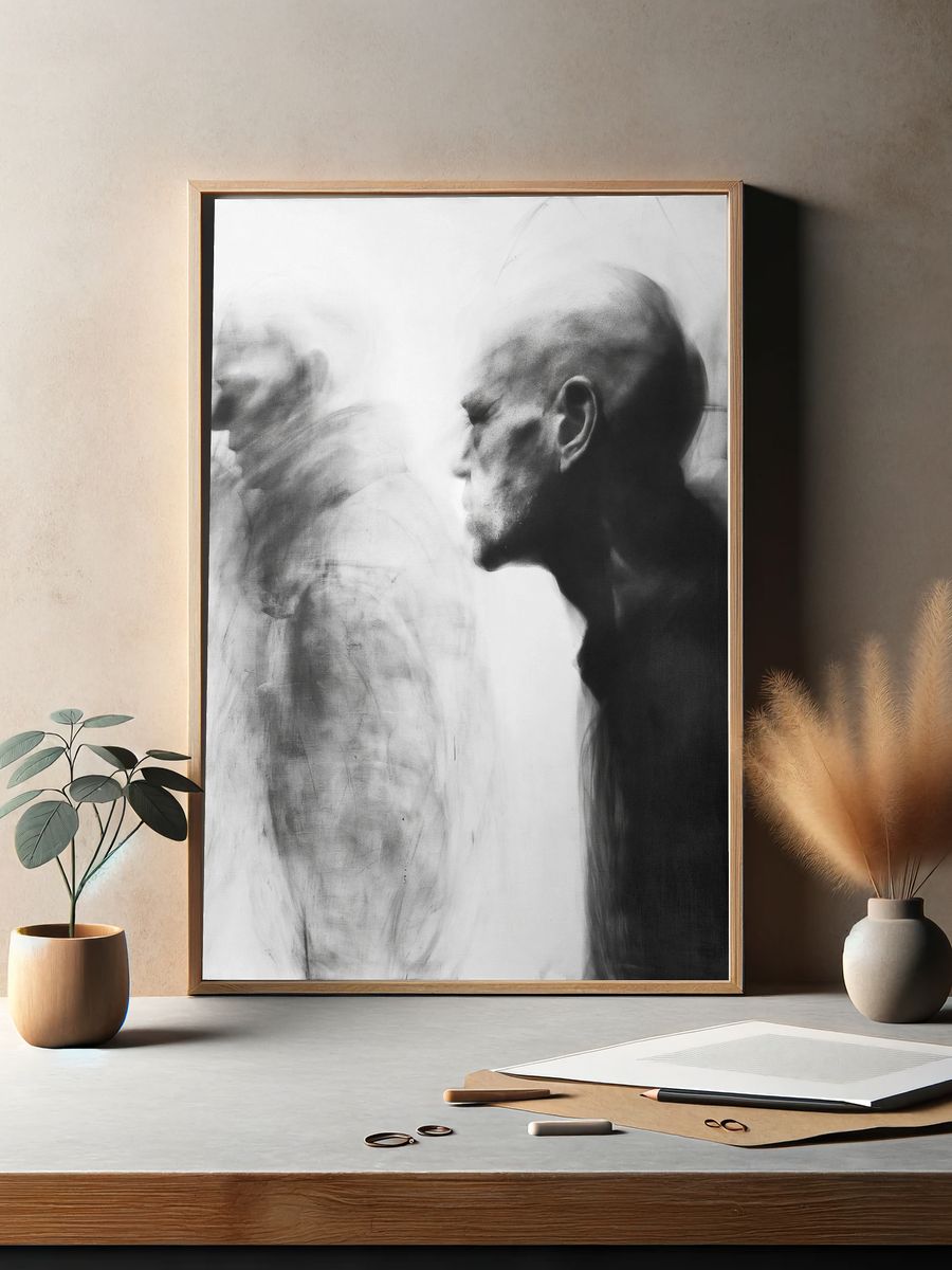 Forest Monolith Photography Poster. — room view 2