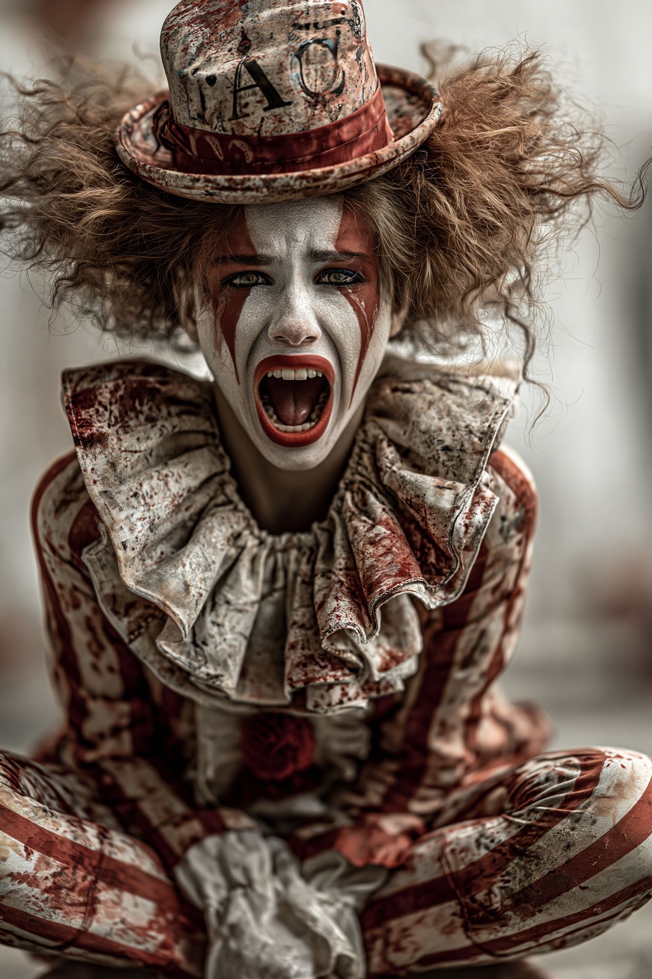 Creepy Clown Portrait Print. poster detail