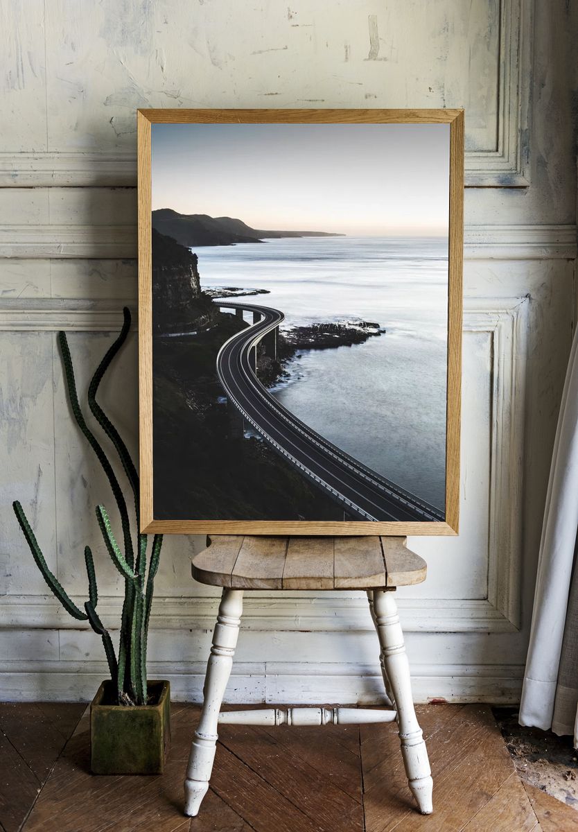 long elevated road along seashore. — room view 1