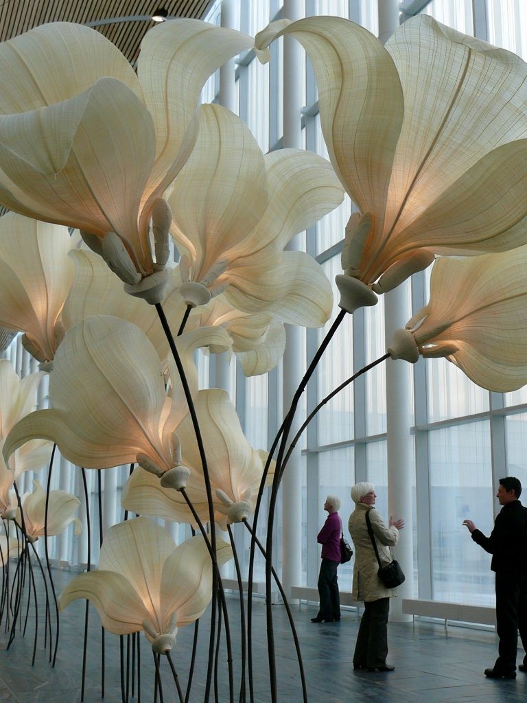 Giant Floral Installation Photography Poster. poster detail