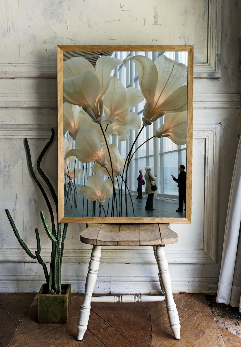 Giant Floral Installation Photography Poster. — room view 1