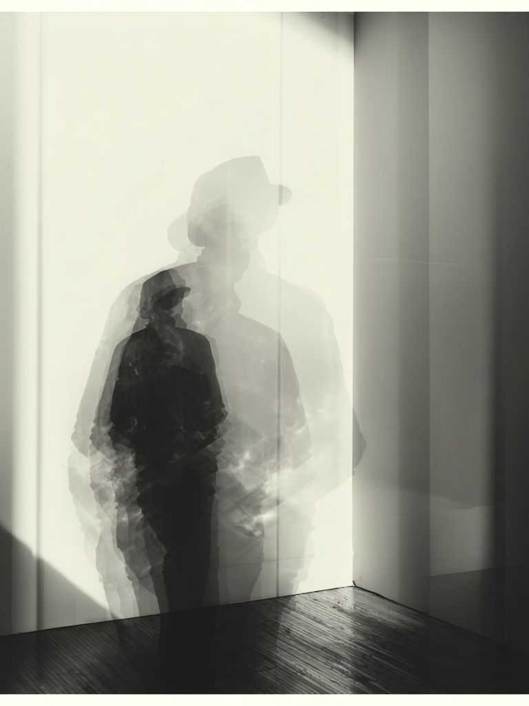 Ghostly Figure Photography Poster. poster detail