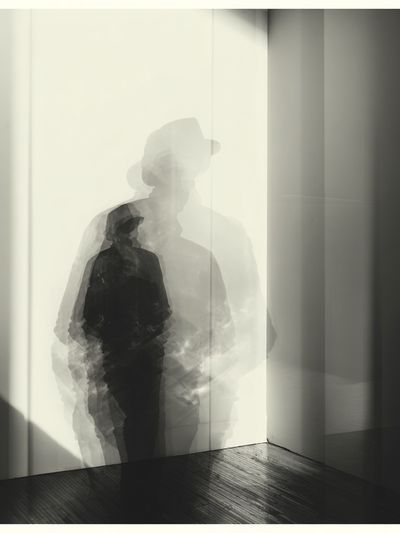 Ghostly Figure Photography Poster. poster print
