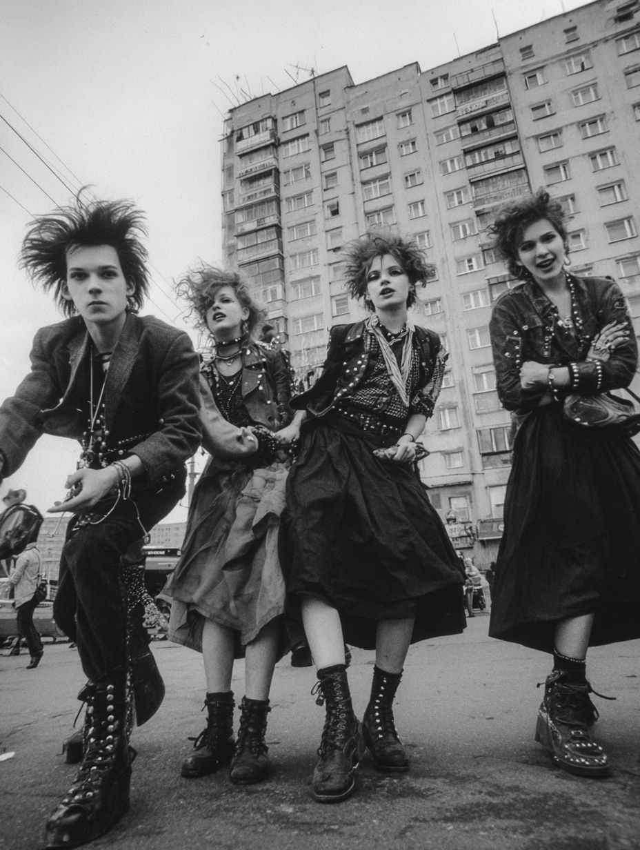 Gothic Punk Street Scene Poster. poster — photography art
