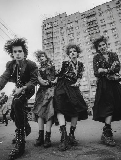 Gothic Punk Street Scene Poster. poster