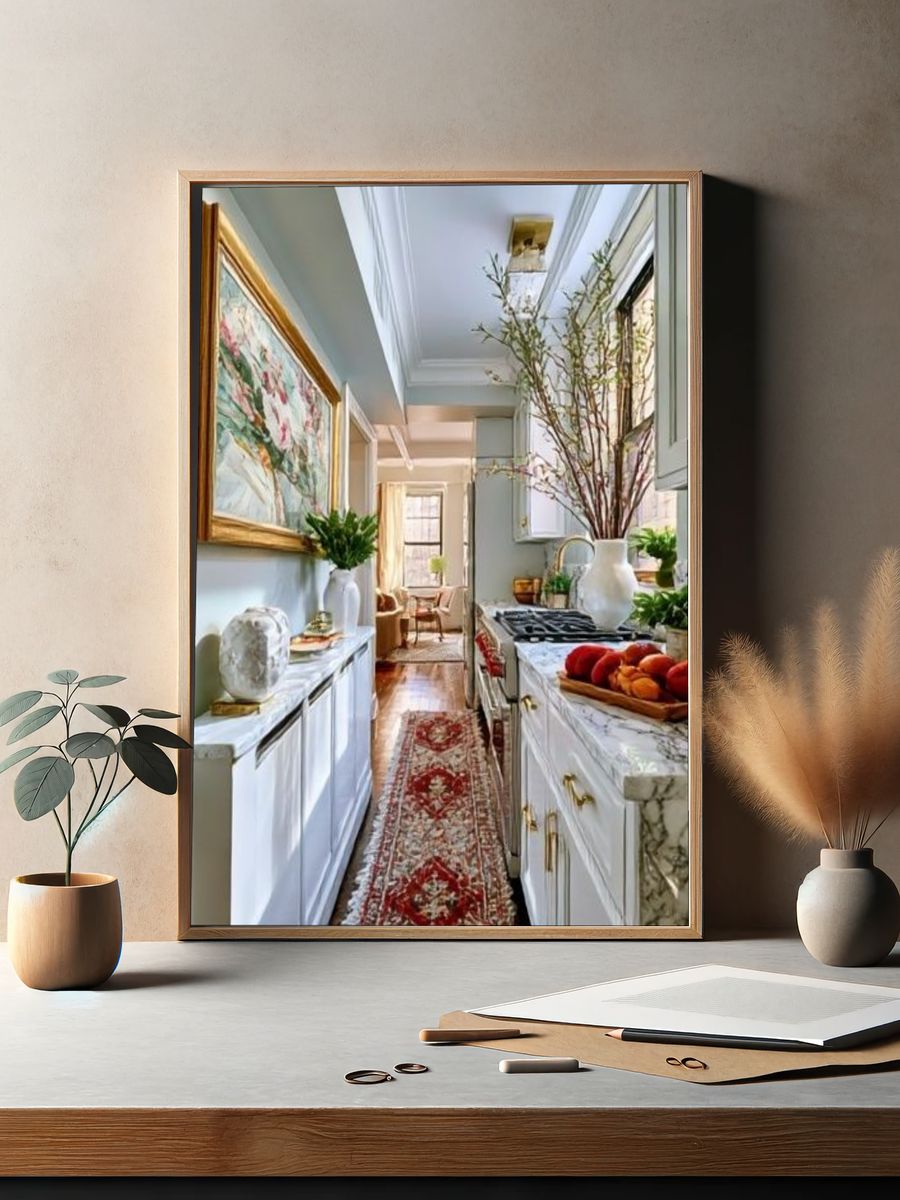 Elegant Kitchen Interior Photography Poster. — room view 2