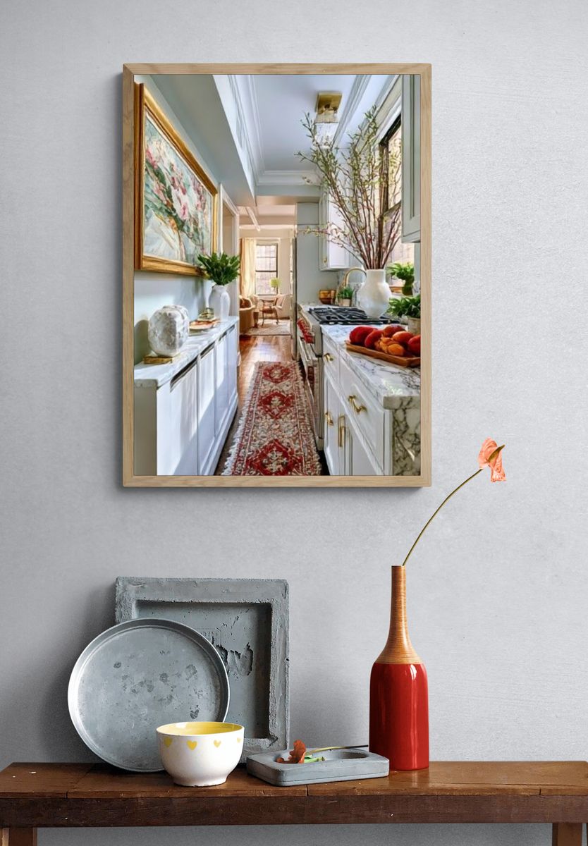 Elegant Kitchen Interior Photography Poster. — room view 3
