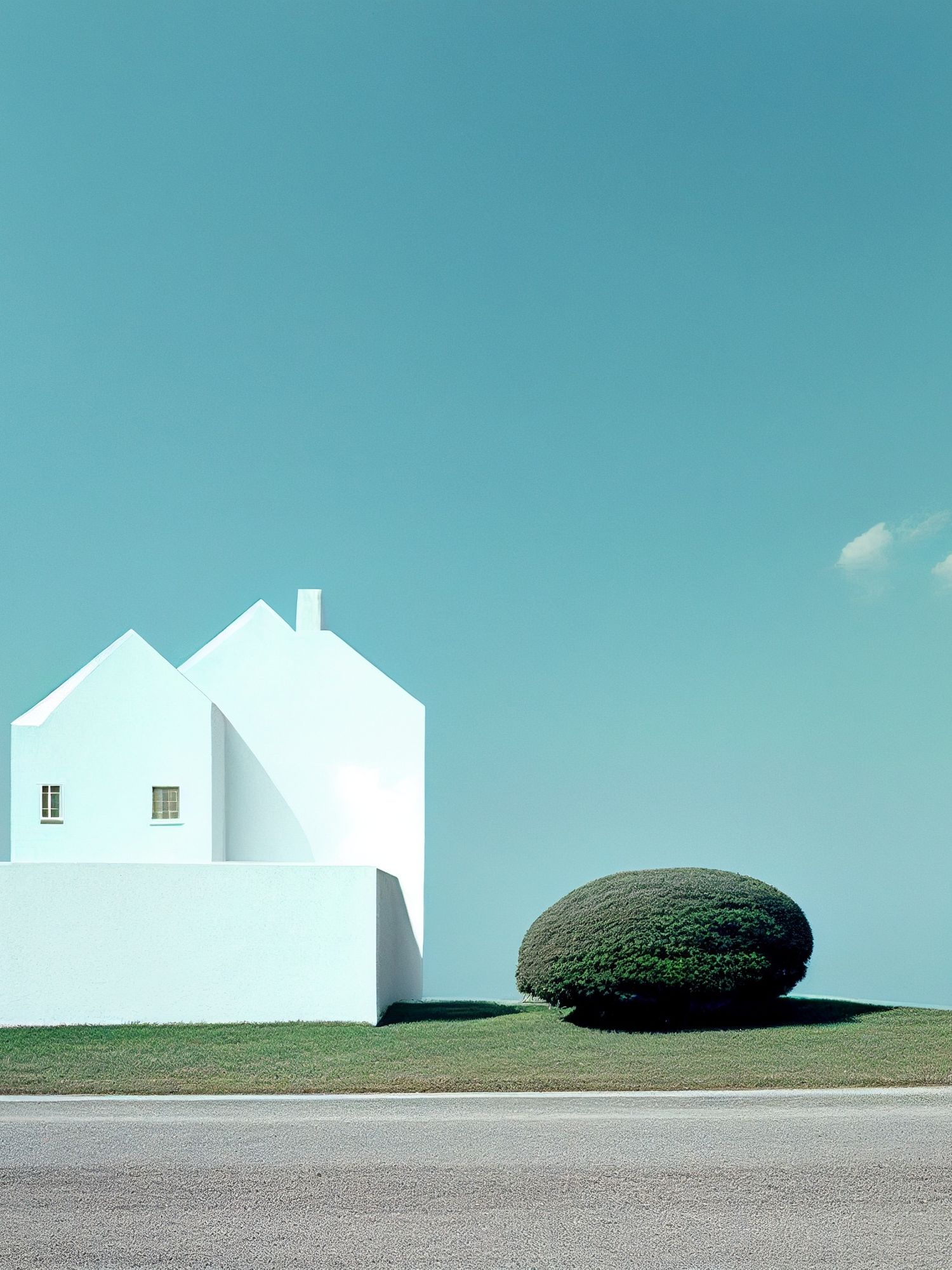 Minimalist Coastal House Photography Poster. poster detail