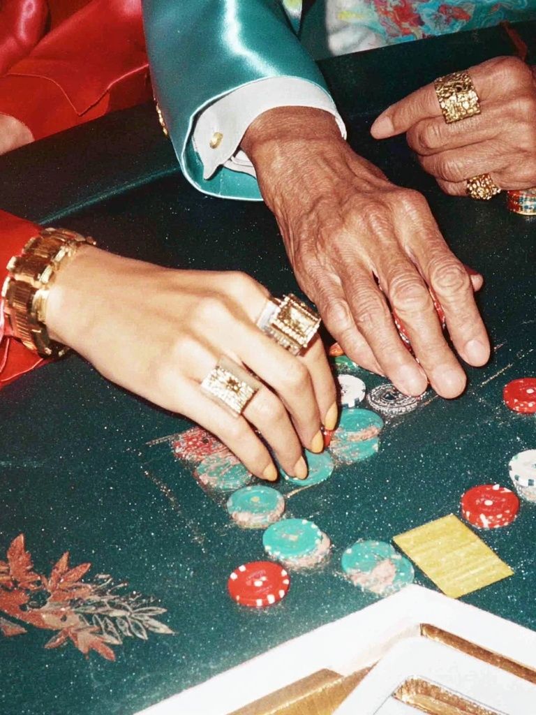 Casino Table Hands Photography Poster. poster — photography art
