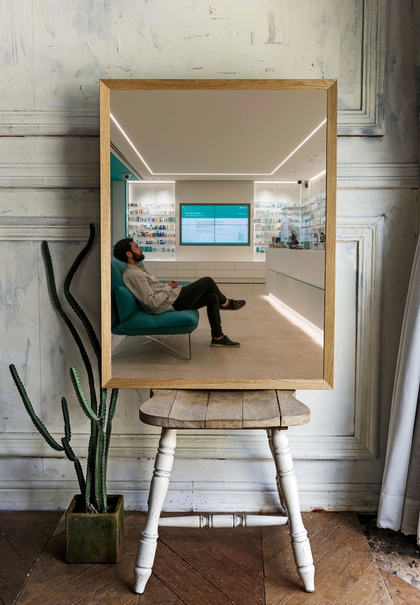 Modern Pharmacy Interior Photography Poster. room preview