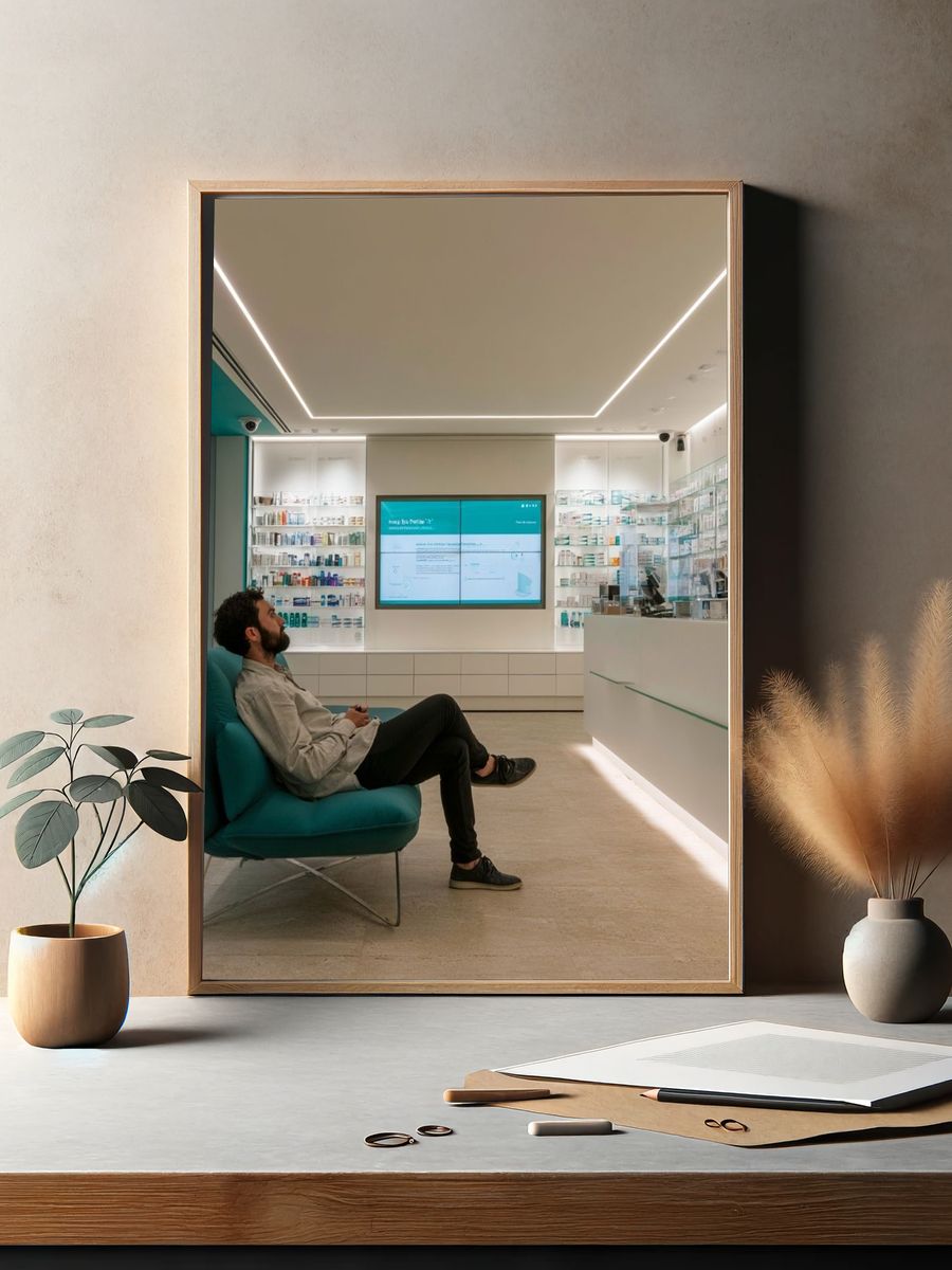 Modern Pharmacy Interior Photography Poster. — room view 2
