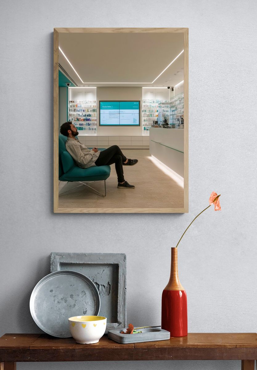 Modern Pharmacy Interior Photography Poster. — room view 3