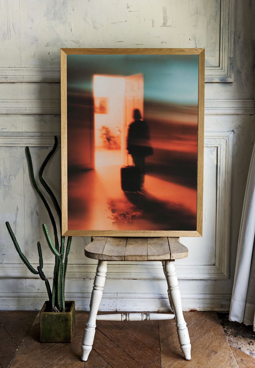 Blurred Departure Photography Poster. — room view 1