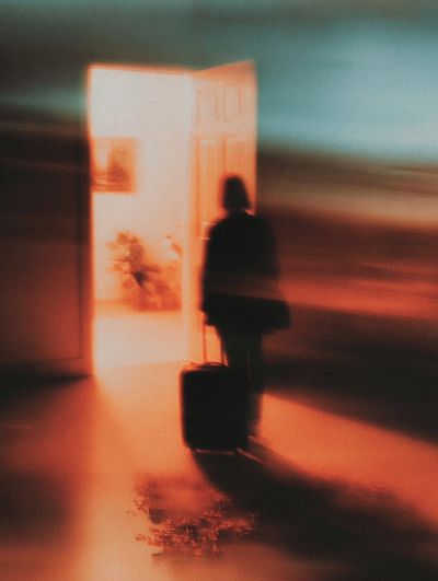 Blurred Departure Photography Poster. poster print