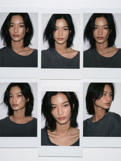 Editorial Portrait Contact Sheet Poster. poster