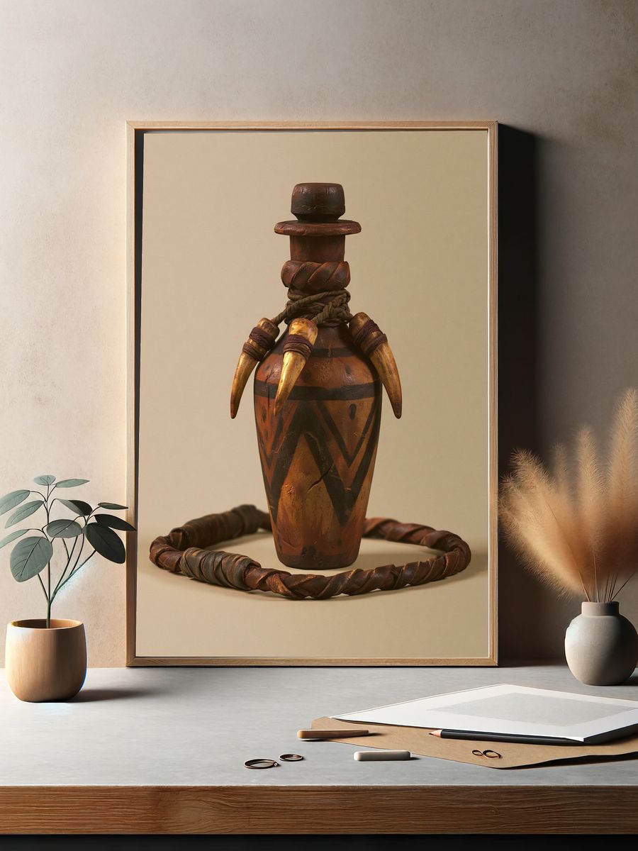 Ceremonial Vessel Still Life Poster. — room view 2