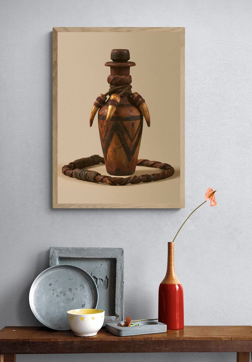 Ceremonial Vessel Still Life Poster. — room view 3