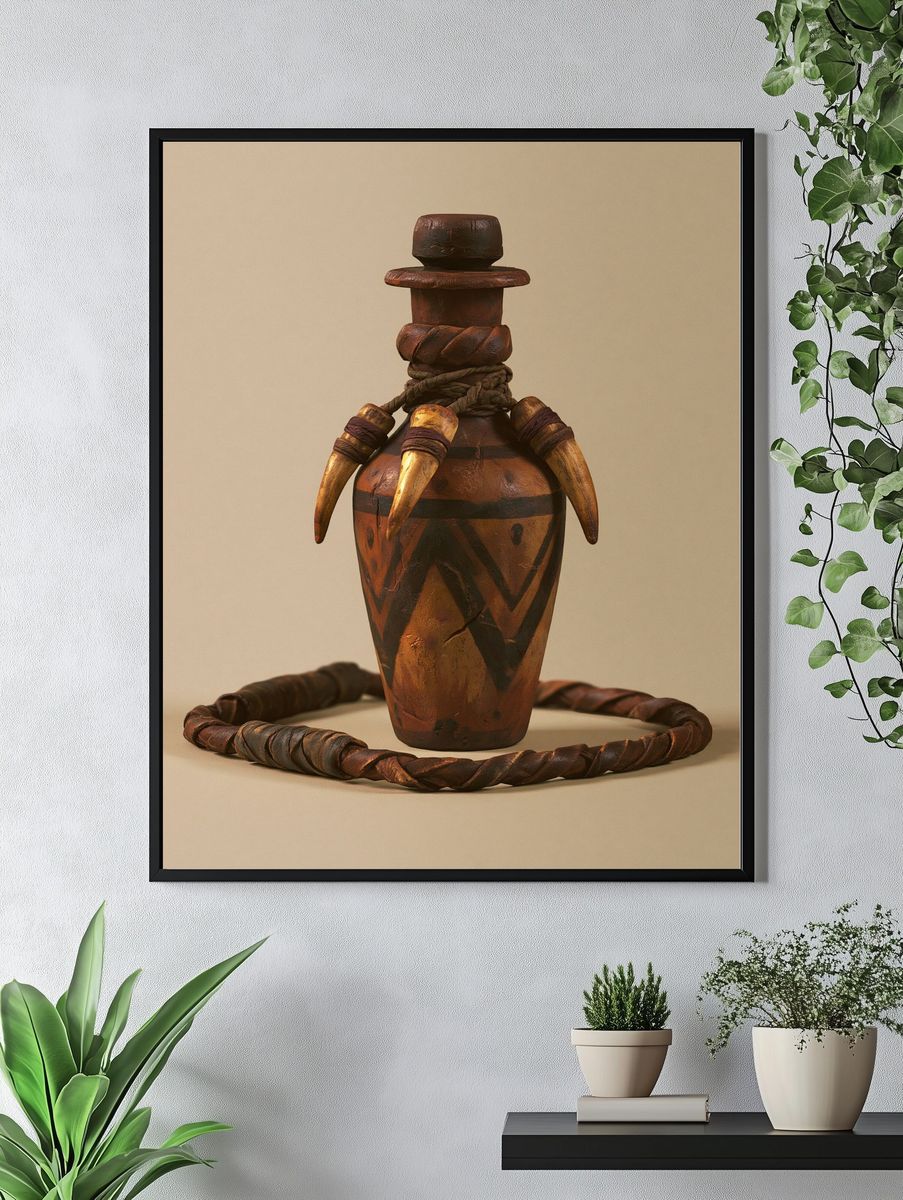 Ceremonial Vessel Still Life Poster. — room view 4
