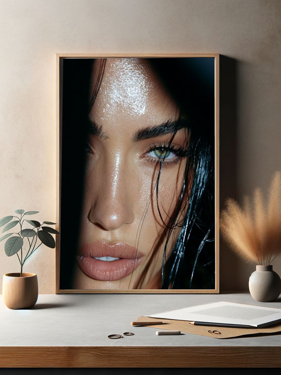 Moody Glamour Portrait Print. — room view 2