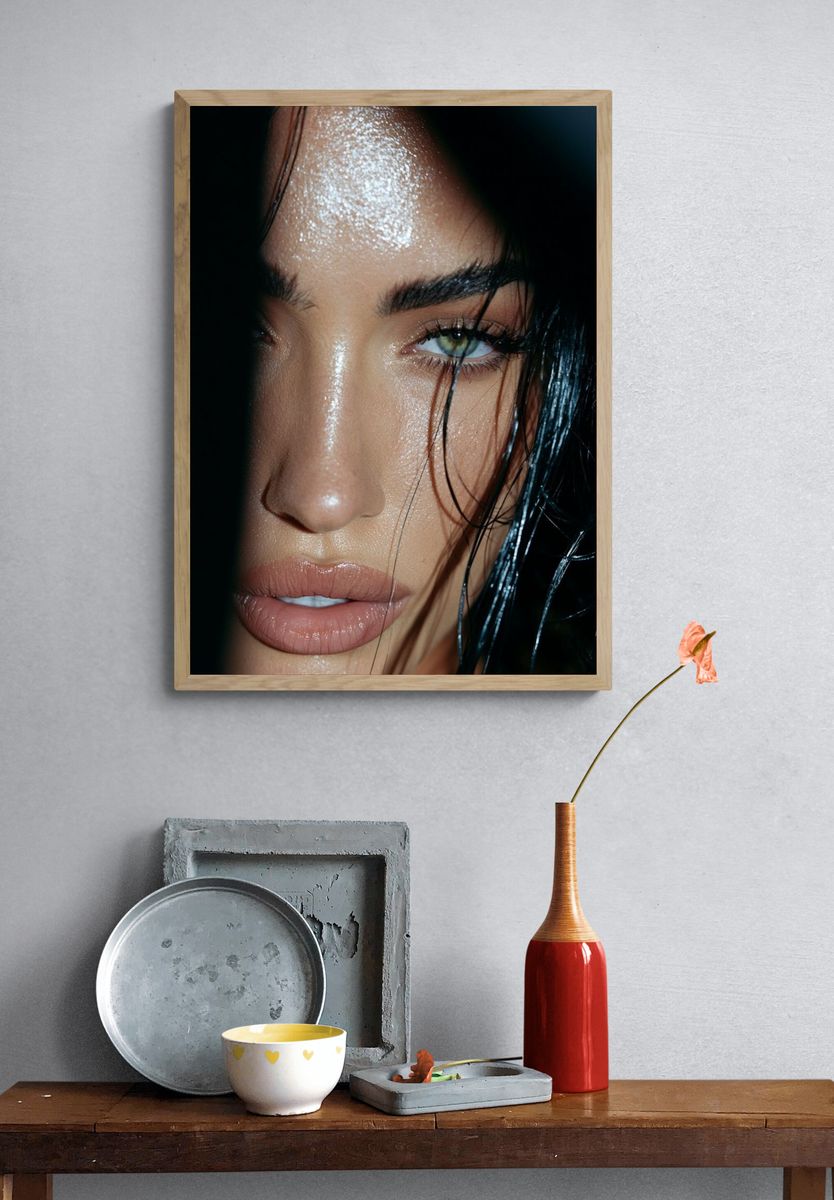 Moody Glamour Portrait Print. — room view 3