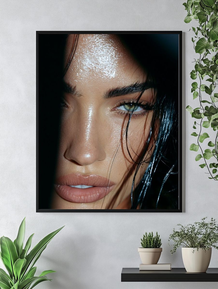 Moody Glamour Portrait Print. — room view 4