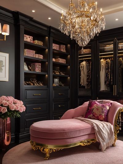 Luxury Dressing Room Interior Print. poster