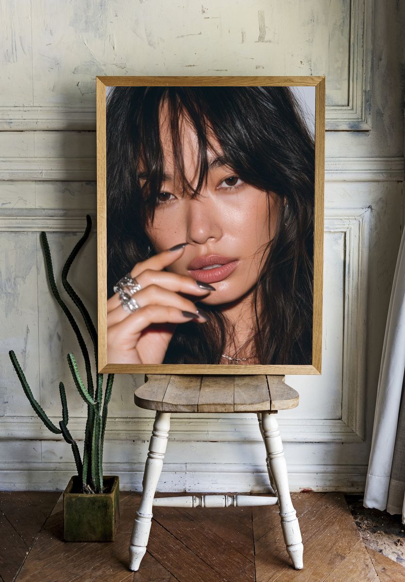 Moody Fashion Portrait Poster. — room view 1