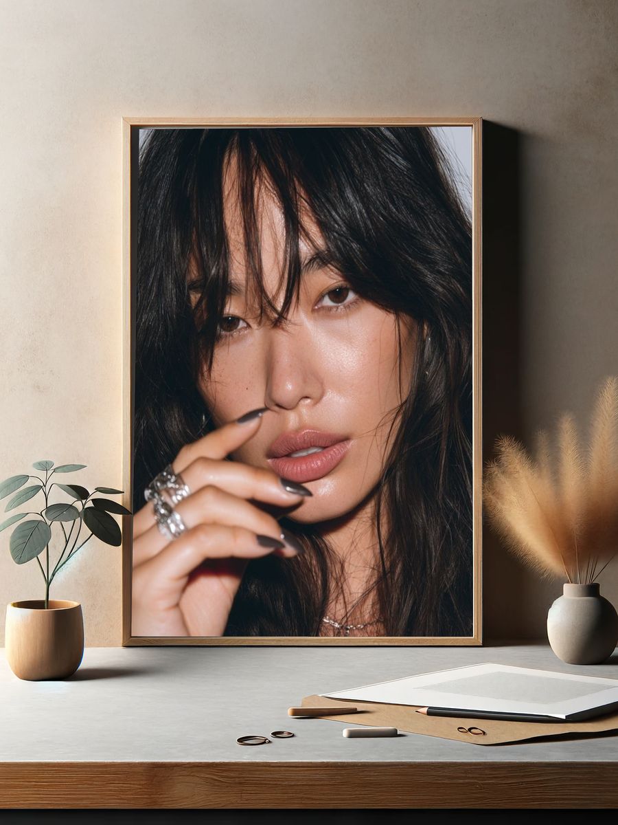 Moody Fashion Portrait Poster. — room view 2