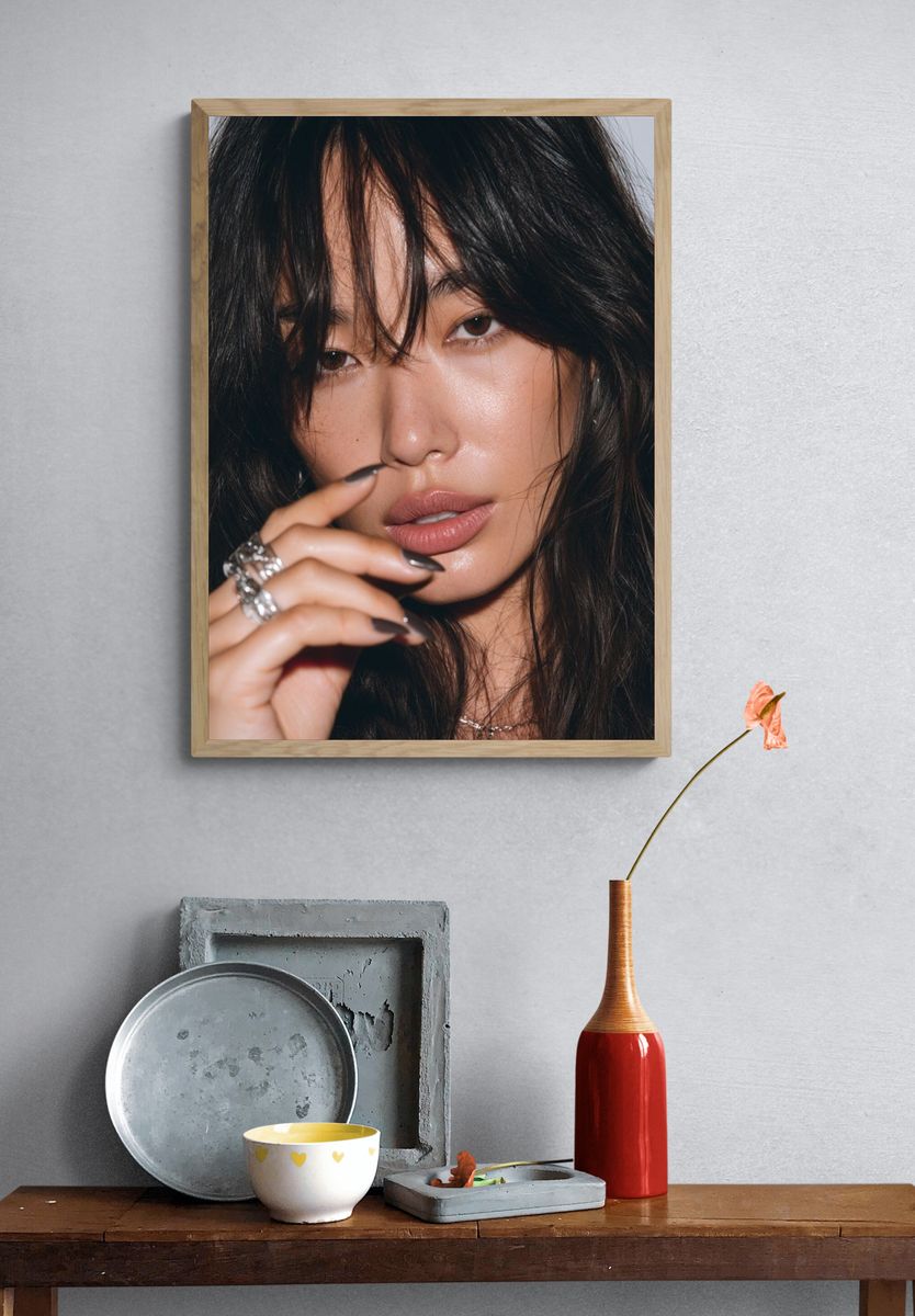 Moody Fashion Portrait Poster. — room view 3