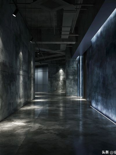 Industrial Corridor Photography Poster.