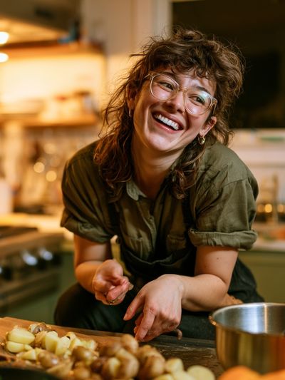 Smiling Home Cook Photography Poster.