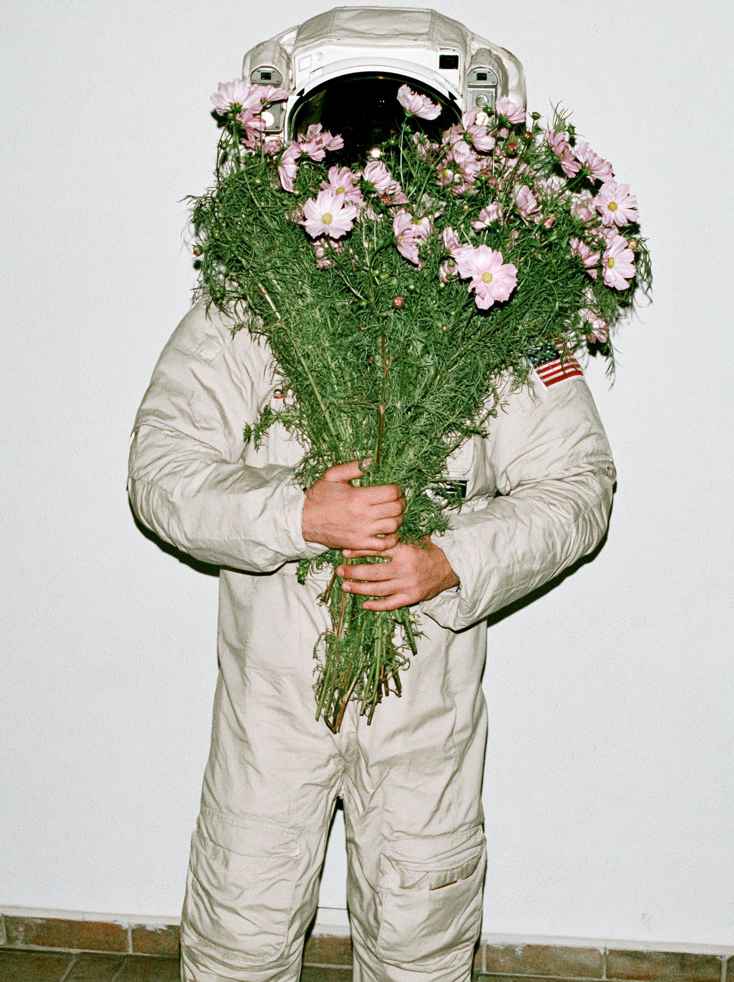 Astronaut Bouquet Photography Poster. poster detail