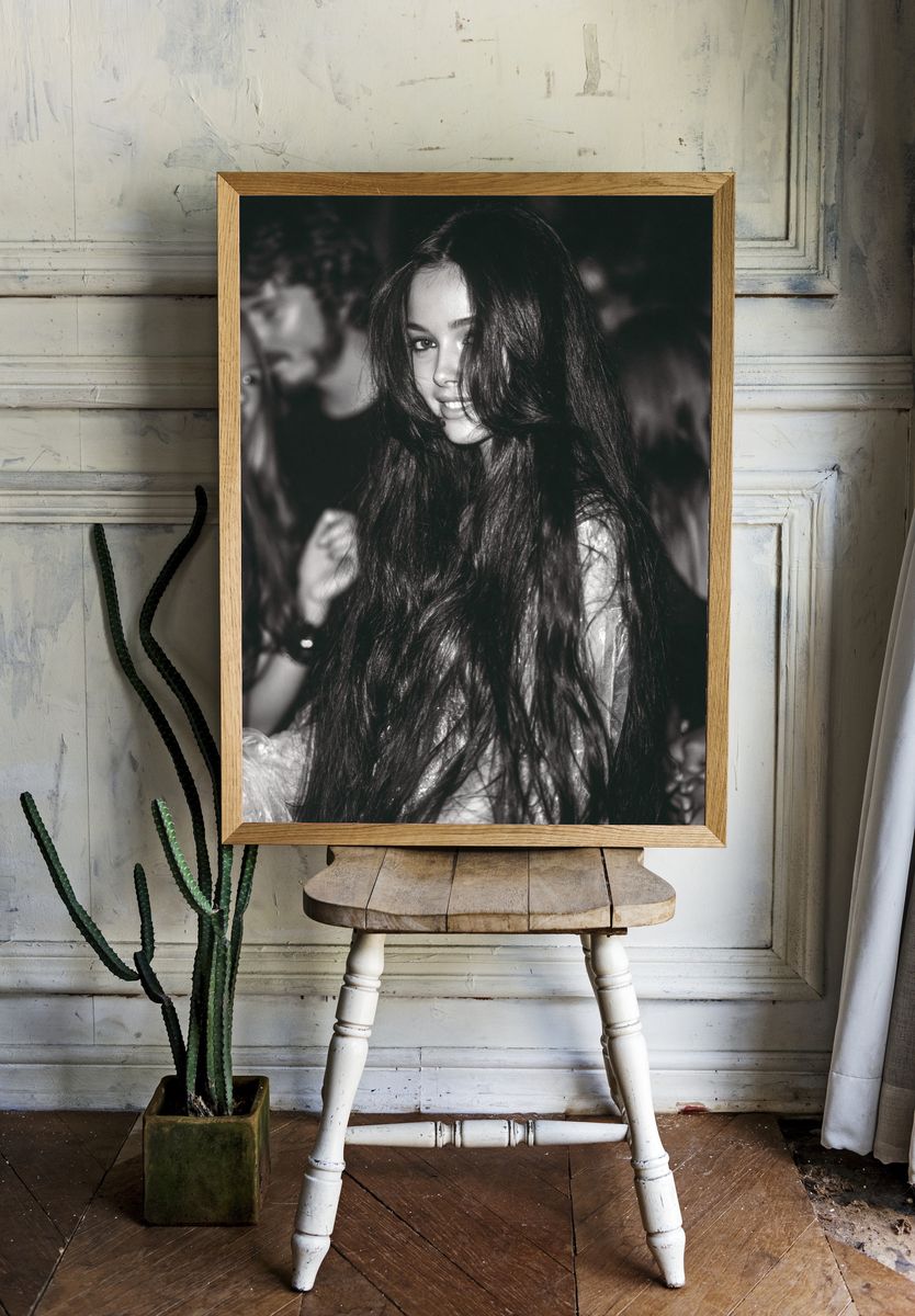 Black and White Party Portrait Poster. — room view 1
