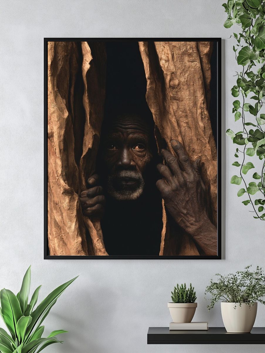 Hidden Elder Portrait Print. — room view 4