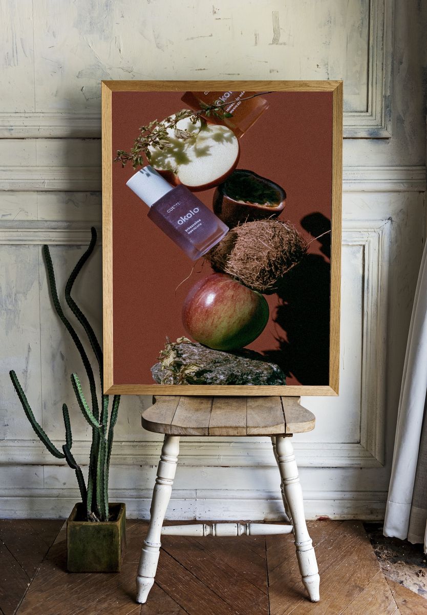 Floating Skincare Still Life Poster. room preview