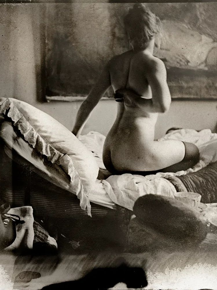 Nude photography of Marie Jordan (ca. 1889). poster detail