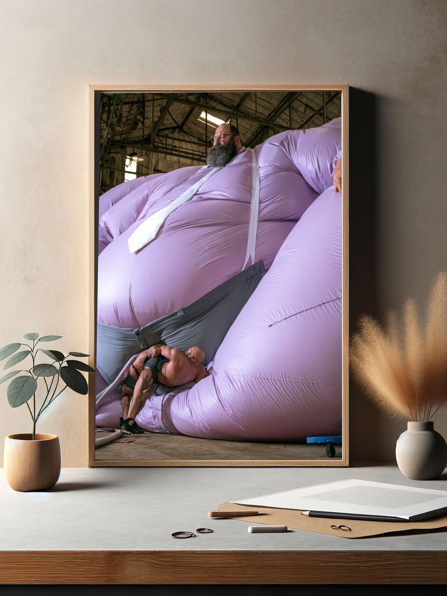 Inflatable Giant Figure Photography Poster. — room view 2