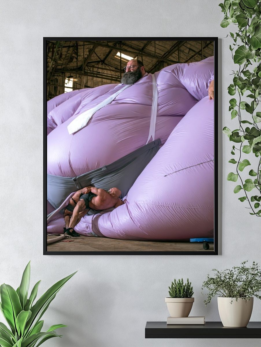 Inflatable Giant Figure Photography Poster. — room view 4