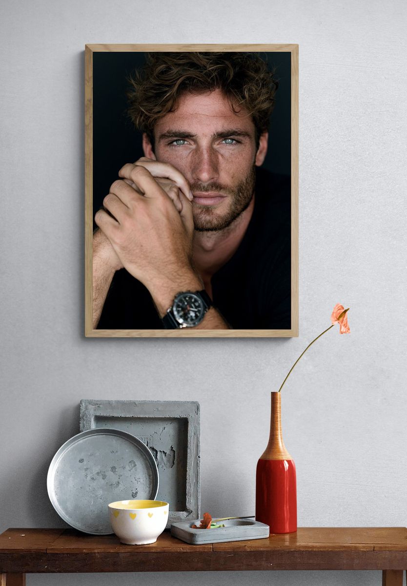 Moody Male Portrait Photography Poster. — room view 3