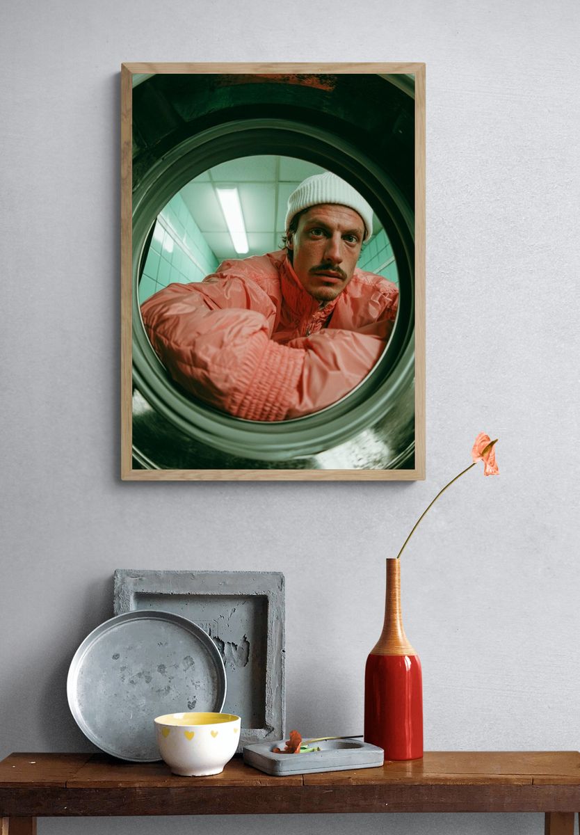 Laundromat Portrait Photography Poster. — room view 3