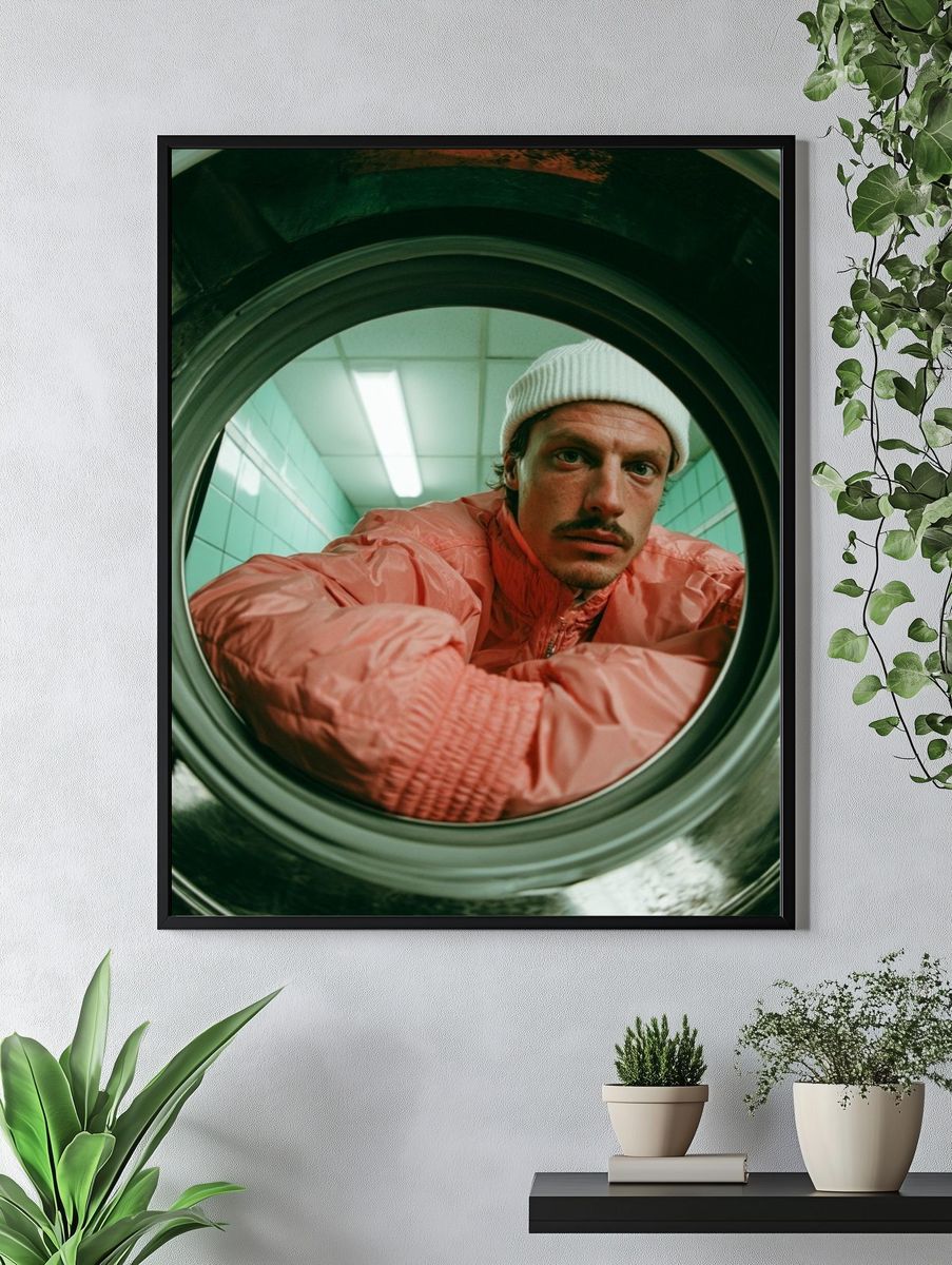 Laundromat Portrait Photography Poster. — room view 4
