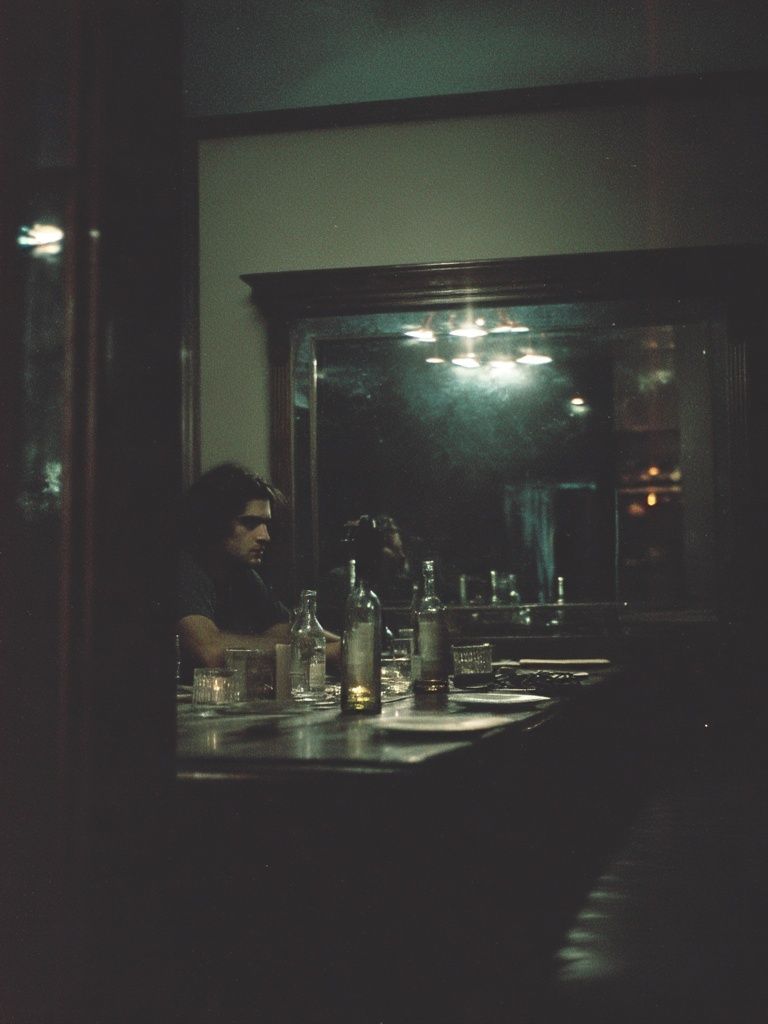 Moody Bar Interior Photography Poster. poster detail
