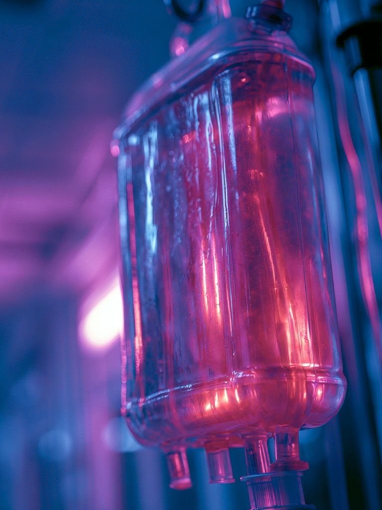 Neon IV Drip Photography Poster. poster detail
